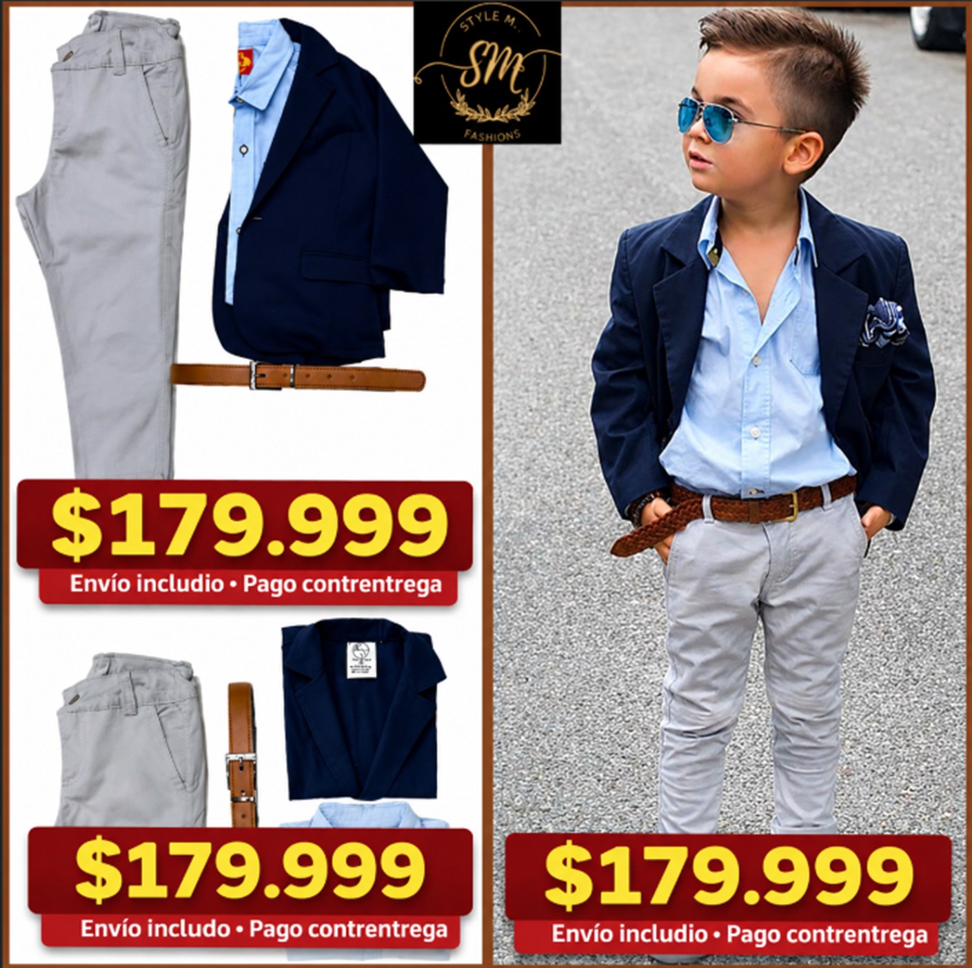 Trajes formales para niño $179.999 con envío incluido STYLEM