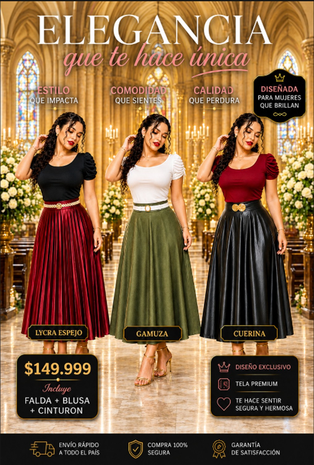 Faldas plisadas y blusas elegantes STYLEM